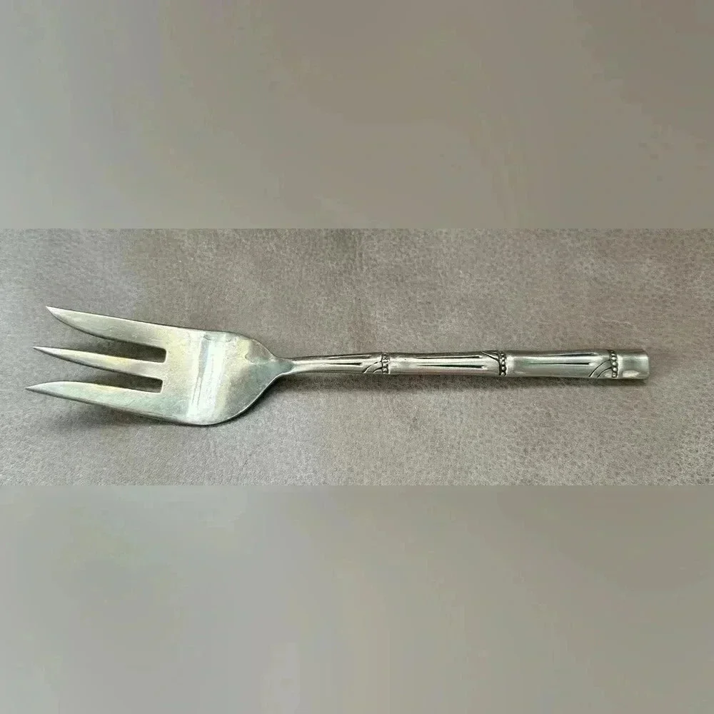 Vintage Brass Detailed Salad Fork